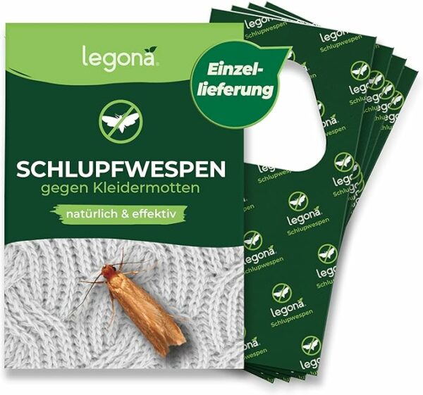 Legona Schlupfwespen gegen Kleidermotten