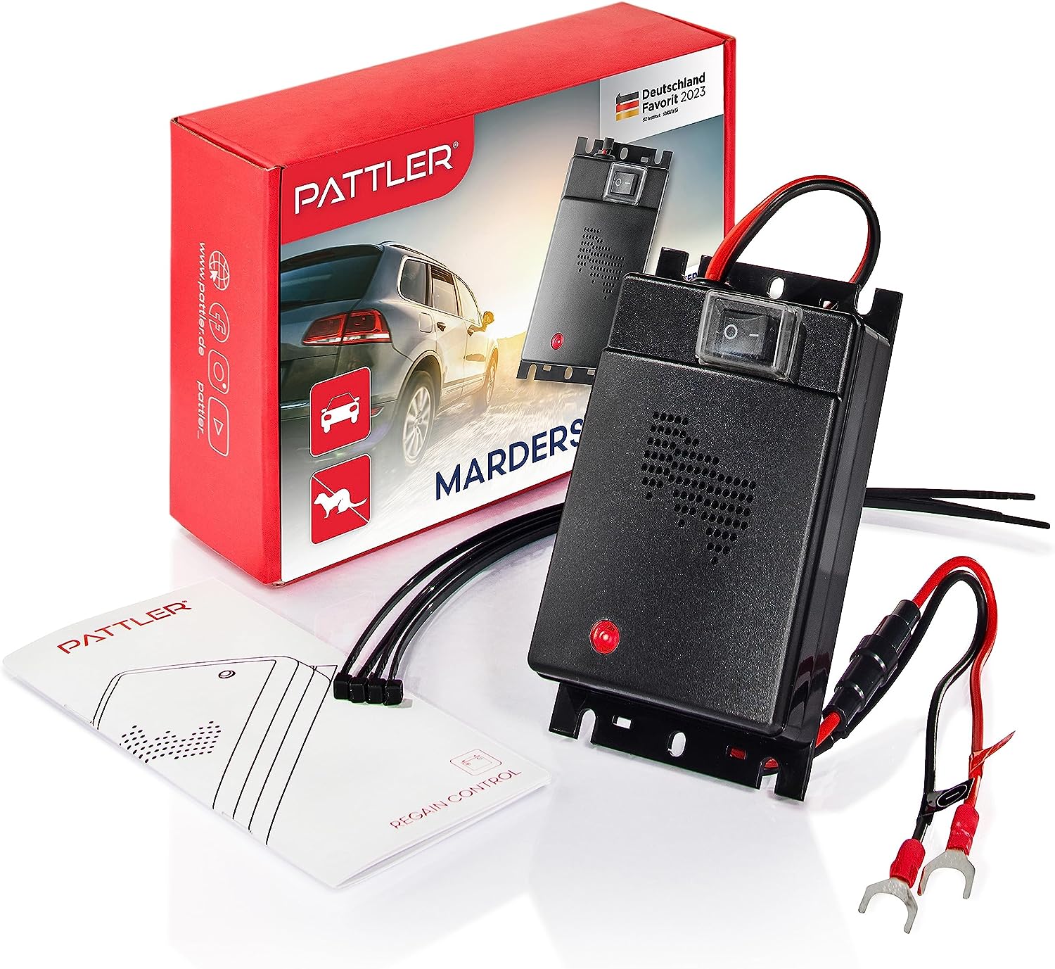 PATTLER Marderschreck Auto Anschluss an 12V Autobatterie - ERASIO