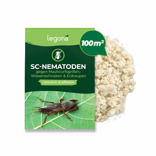 Legona SC-Nematoden zur Bekämpfung von Maulwurfsgrillen