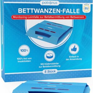 Patronus Bettwanzen-Falle - 5 Stück