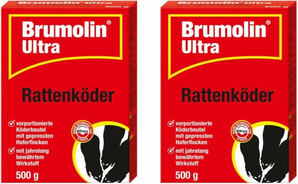 Brumolin Ultra Rattenköder 2 x 500g